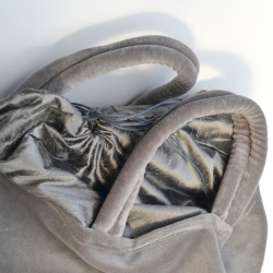 Velvet bag - gray